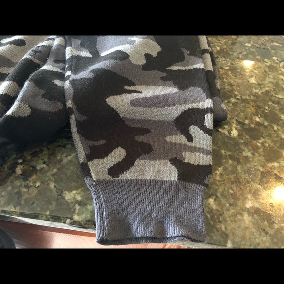 Camouflage knit joggers - Picture 2 of 5